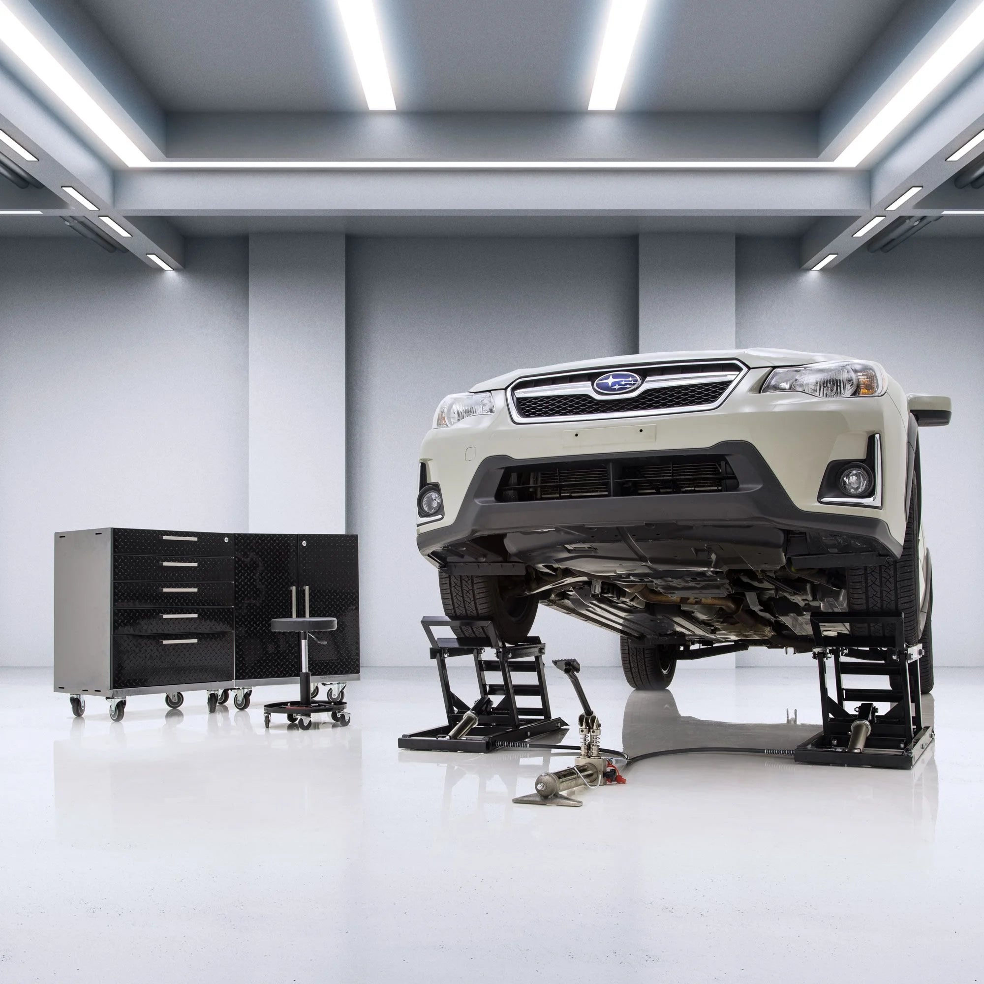 Hydraulic Car Lift with Ramp - 3,000 Lb. per Pair Capacity