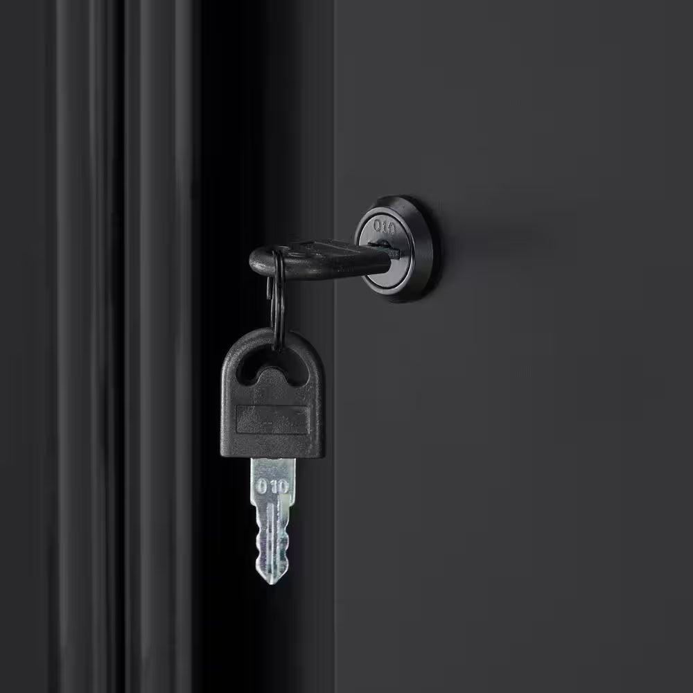 4-Piece Regular Duty Welded Steel Garage Storage System in Black