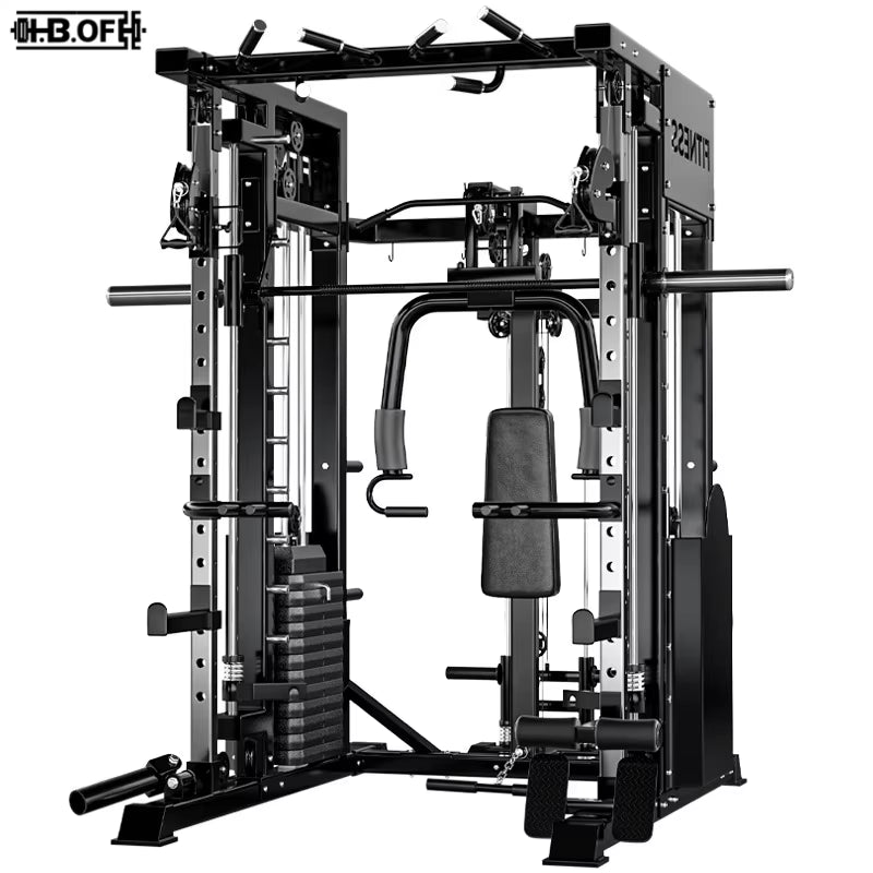 Fitness Center Commercial Smith Machine Comprehensive Multifunctional Fitness Stand Strength Training Gantry