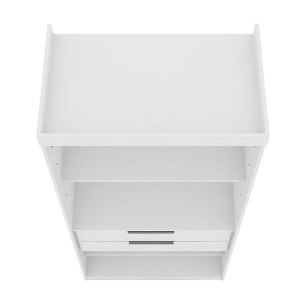 Mulberry 3-Piece Wood Open Sectional Closet Set in White