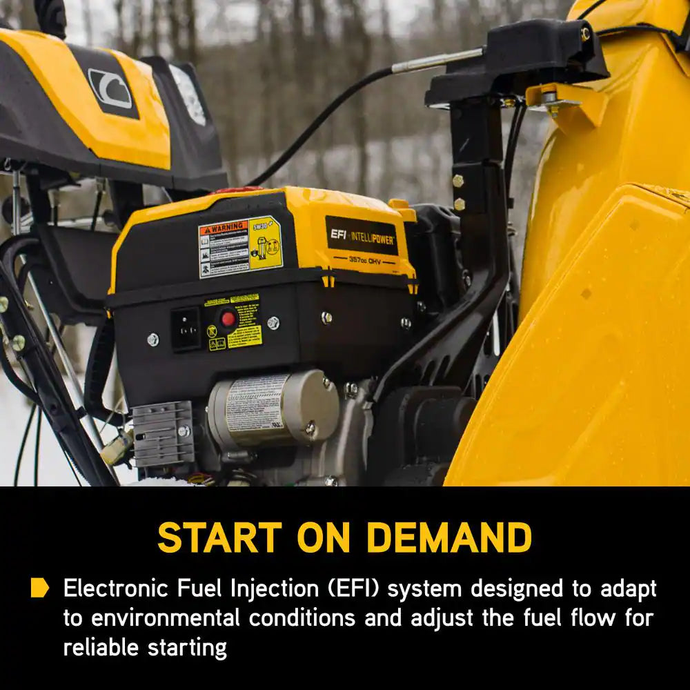 30 In. 357Cc 2X Fuel Injected (EFI) Two-Stage Electric Start Gas Snow Blower with Intellipower Tech and Heated Grips