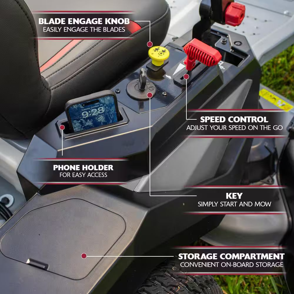 Cruz 42 In. 19.0 HP 540Cc EX1900 Series Briggs and Stratton Engine Dual Hydrostatic Drive Gas Zero Turn Mower