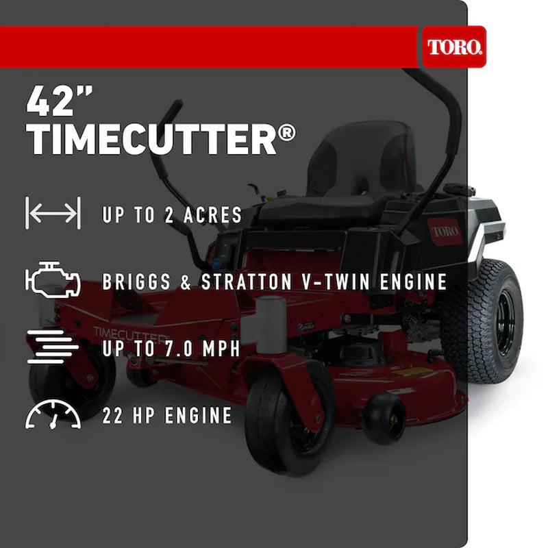 Timecutter 42-In 22 -HP V-Twin Gas Zero-Turn Riding Lawn Mower