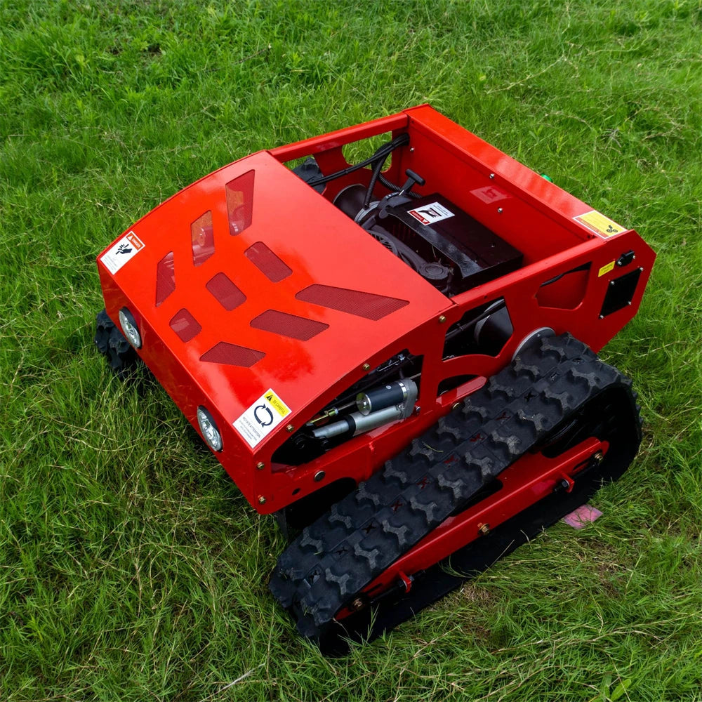 Delivery in 3 Months Home Delivery HT550A Remote Control Lawn Mower 550Mm Cutting Width Adjustable Height 4-Stroke Engine up to 45 Degree Slope All Terrain Tracked Mower