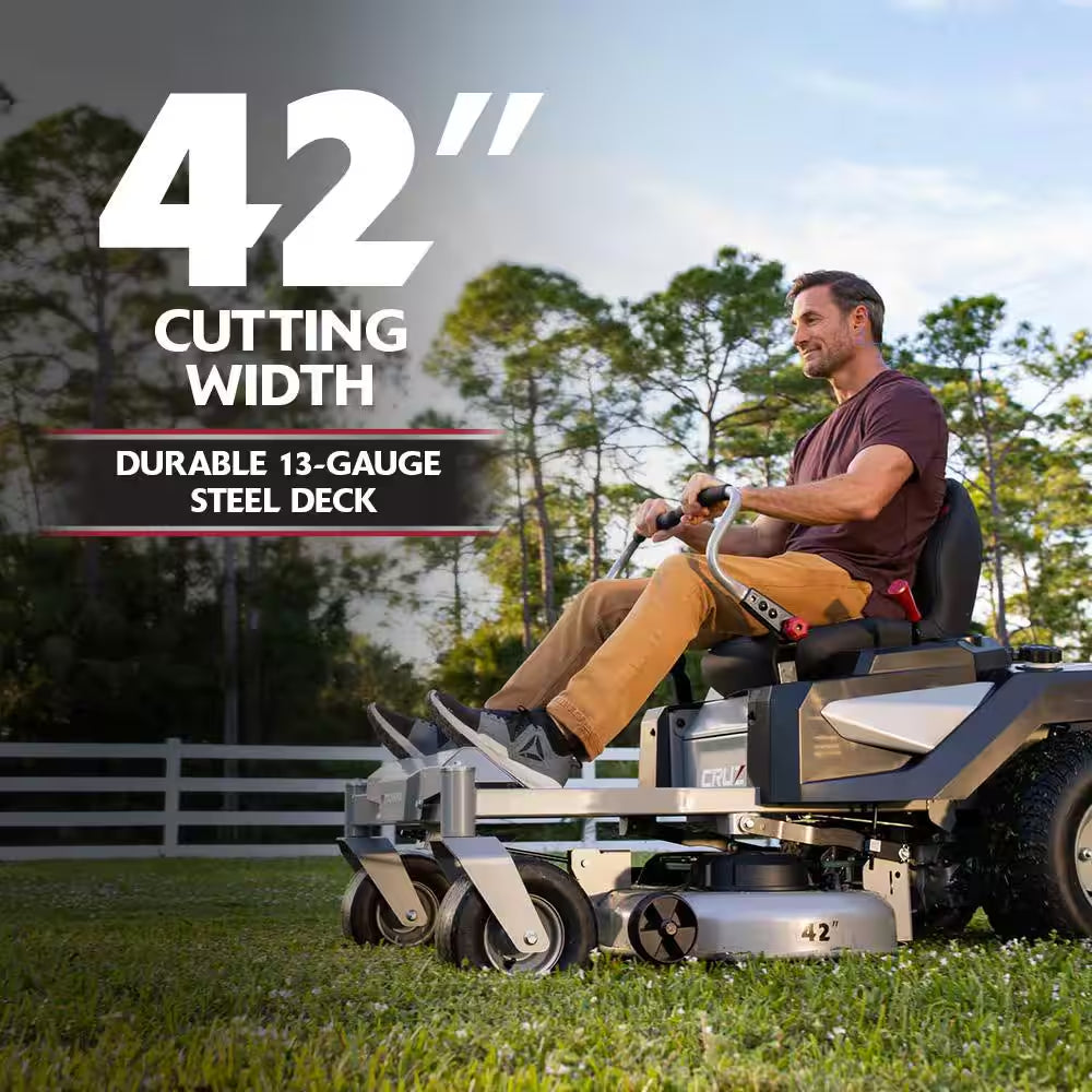 Cruz 42 In. 19.0 HP 540Cc EX1900 Series Briggs and Stratton Engine Dual Hydrostatic Drive Gas Zero Turn Mower