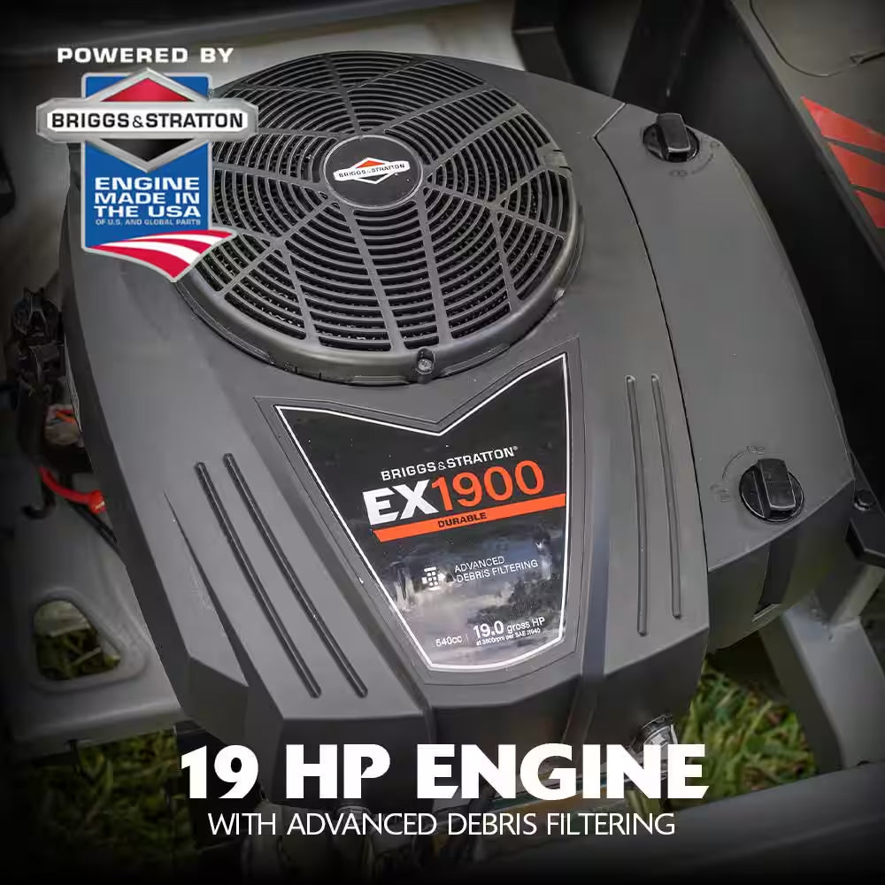 Cruz 42 In. 19.0 HP 540Cc EX1900 Series Briggs and Stratton Engine Dual Hydrostatic Drive Gas Zero Turn Mower