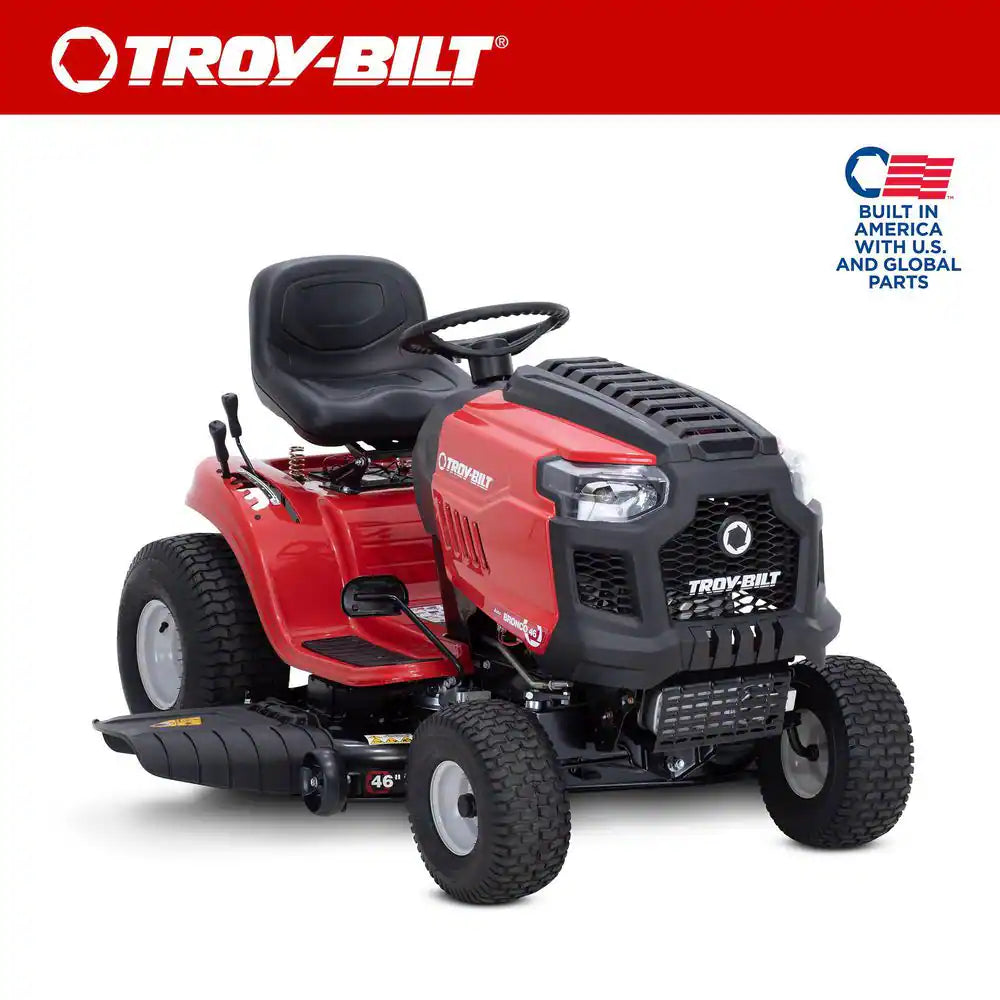 Bronco 46 In. 547Cc Engine Automatic Drive Gas Riding Lawn Mower