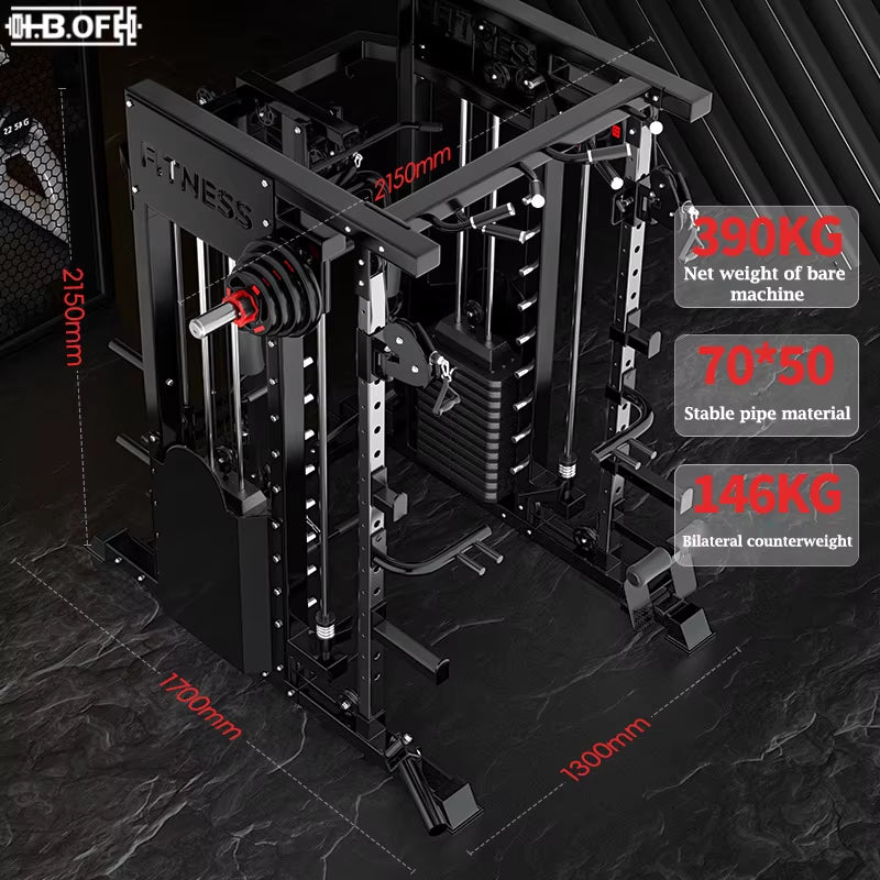 Fitness Center Commercial Smith Machine Comprehensive Multifunctional Fitness Stand Strength Training Gantry