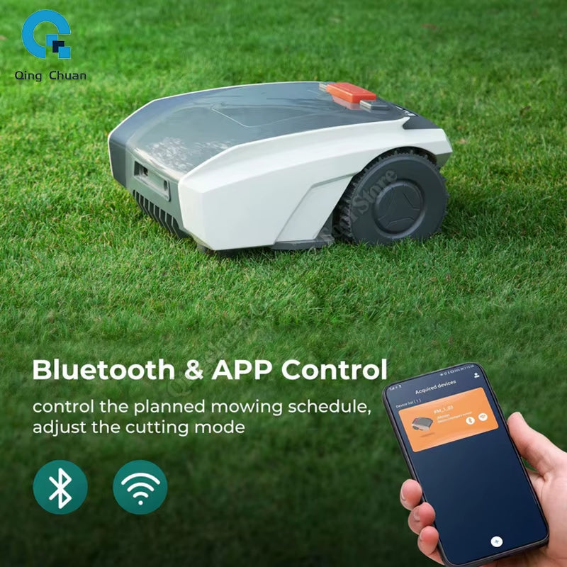 Intelligent Lawn Mower Full-Automatic Efficient Mowing Lawn Mower Mobile Phone Planning Path Courtyard Lawn Robot