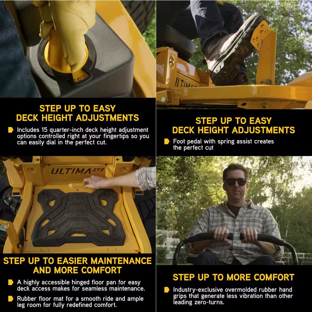 Ultima 42 In. 21.5 HP V-Twin Kawasaki Engine Dual Hydrostatic Drive Gas Zero Turn Riding Lawn Mower