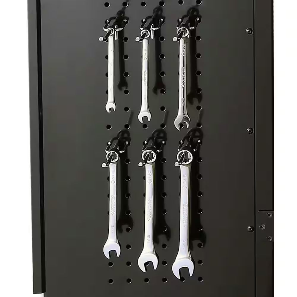 4-Piece Regular Duty Welded Steel Garage Storage System in Black